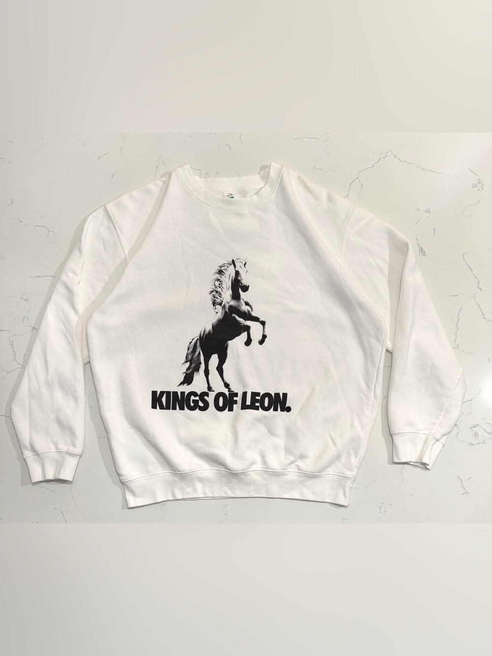 Kings of Leon Crewneck Sweatshirt Mustang Graphic Kitty Back Print Men’s Large